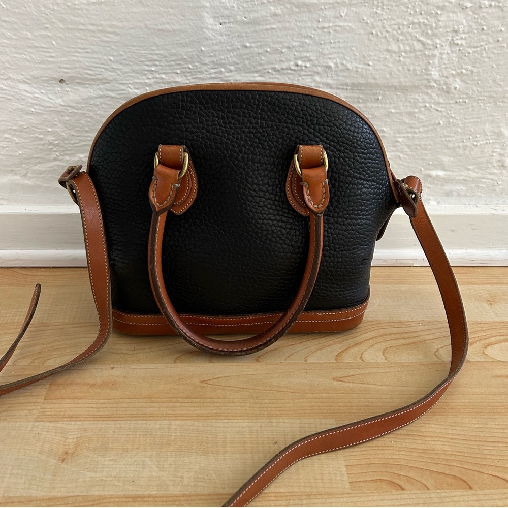 Vintage Dooney & Bourke Domed All Wear Leather Purse Norfolk Satchel Collection - Picture 9 of 13